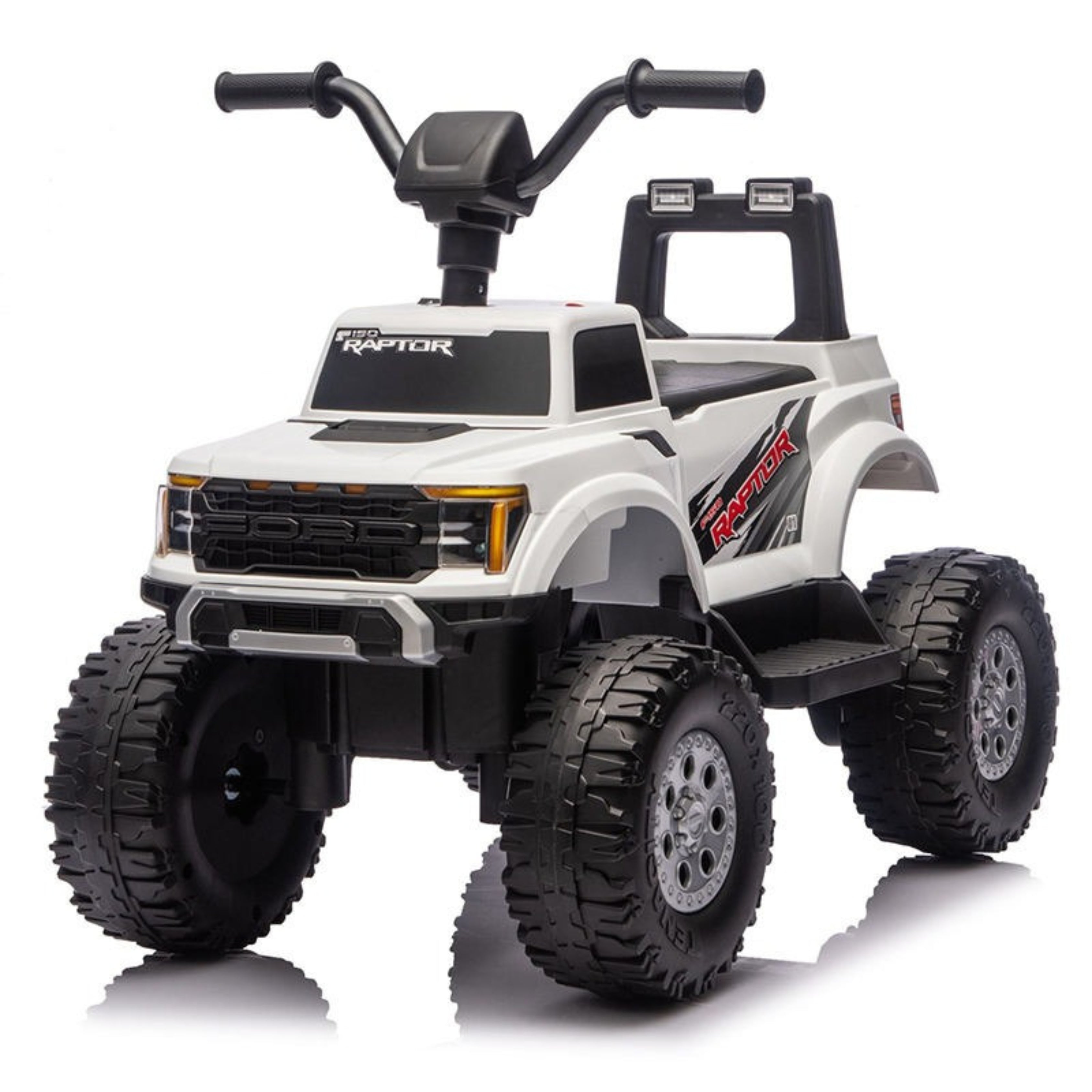 White Kids toy car with big Tyer