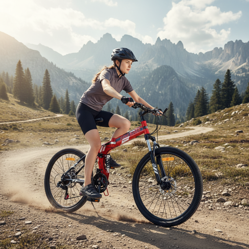 Foldable 26 Inch Rang Rover Mountain Bike with High Carbon Steel Frame