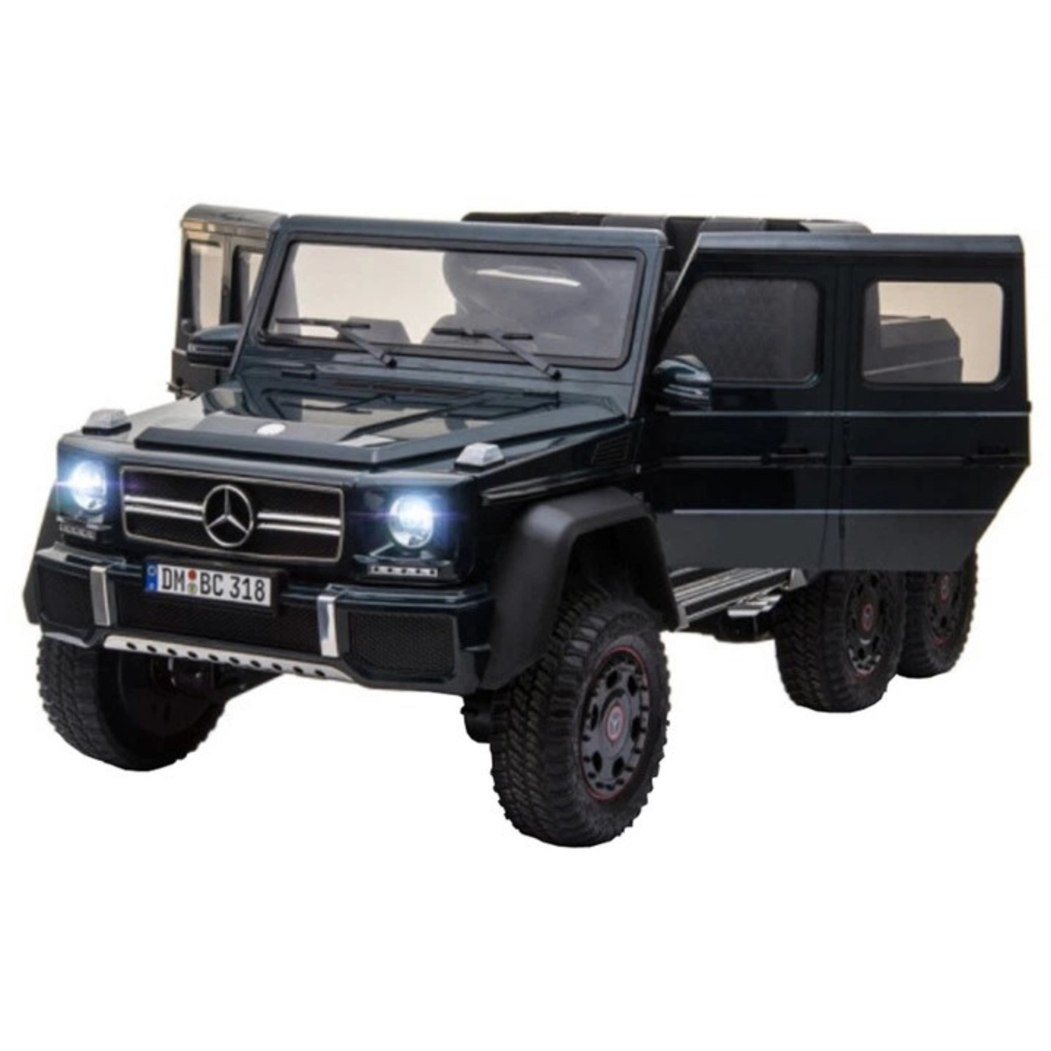 Black Mercedes-Benz AMG G63 6X6 Electric Kids Ride On truck 