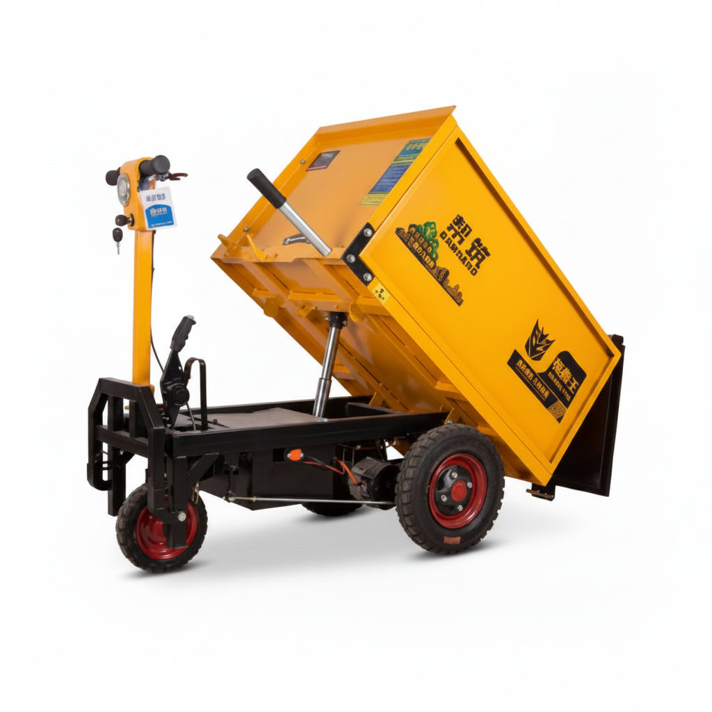 Electric 1000 w engineering dump  truck operating on modern Style