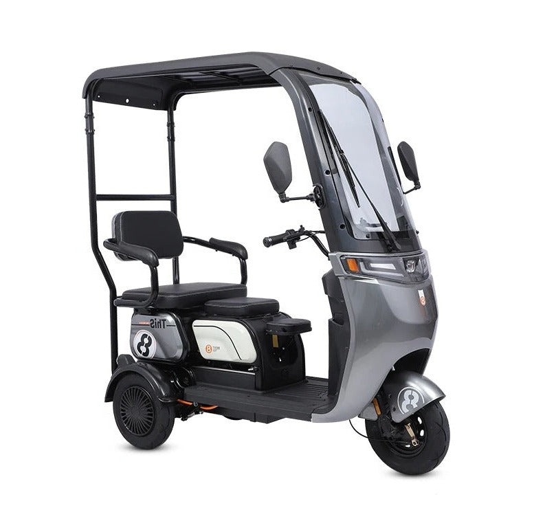 Megawheels Urbanroof 48 v Electric Tricycle With Roof Grey
