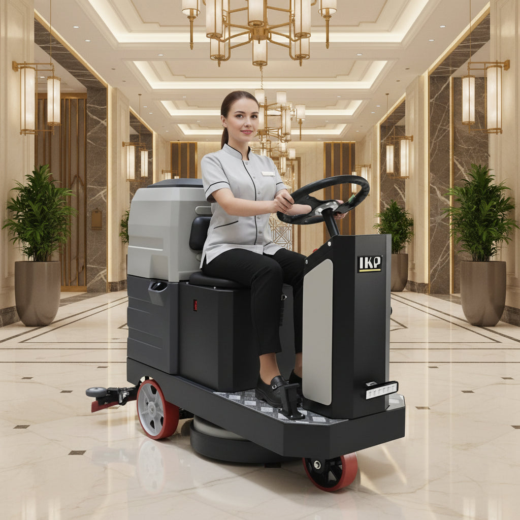 Best V6 Ride-on Scrubber Dryer (Double Disc) for Luxury Places