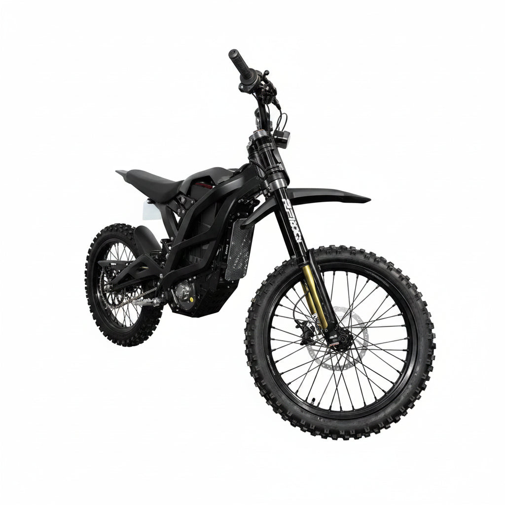 Black Ventus 1 + Off Road Electric Dirt Bike 28 kw Motor High Performance Motorcycle