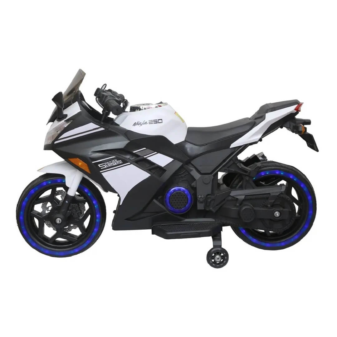 Raf Ride on Rocket serius  12 v Electric Motorbike for Kids --  white