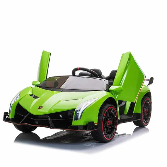 Megastar Ride on 12 v Licensed   Lamborghini Veneno Butterfly 12V 2 Seater Ride On Car -green
