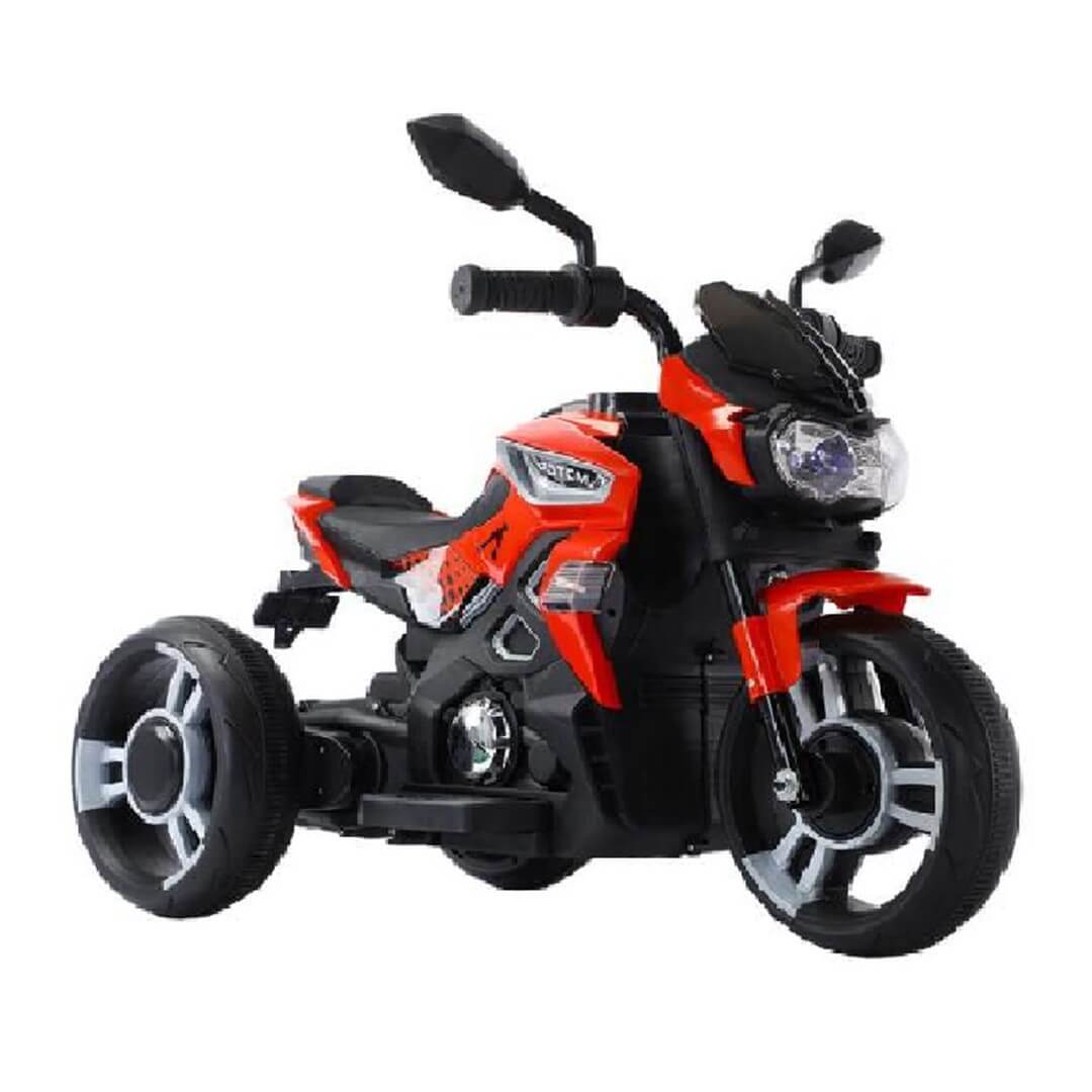 Megastar Ride on 12 v Unicorn Ninja three wheels motortrike-red