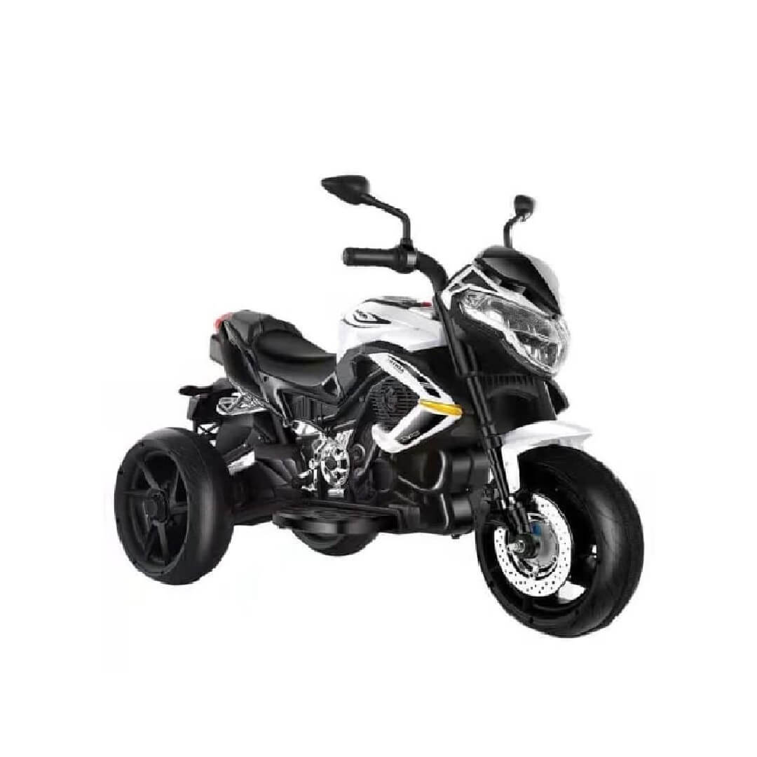 Megastar  RIDE ON 12 v Xblade Trike electric Motorbike for Kids- White