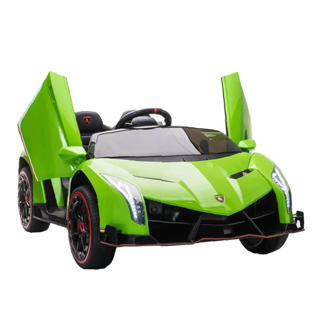 Megastar Ride on 12 v Licensed   Lamborghini Veneno Butterfly 12V 2 Seater Ride On Car -green