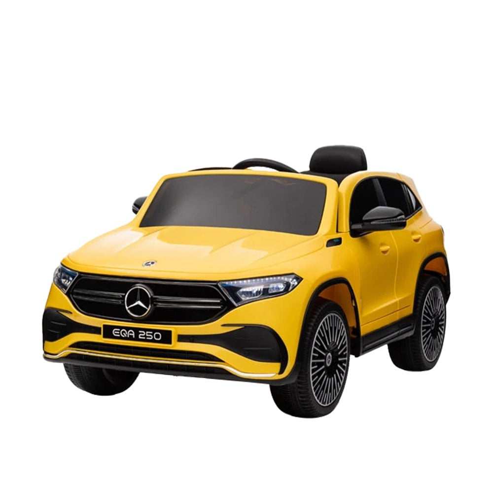 Megastar Licensed Mercedes-Benz Eqa Toy Car Ride Battery Operated Car-YELLOW