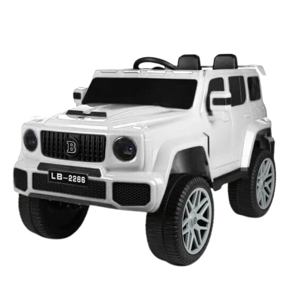 Megastar Ride on 12 v Open Roof Cross over SUV With openable Doors -WHITE
