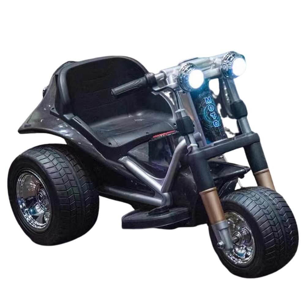 Megastar Ride on 12v TrioThrills Kid electric Trike-Black
