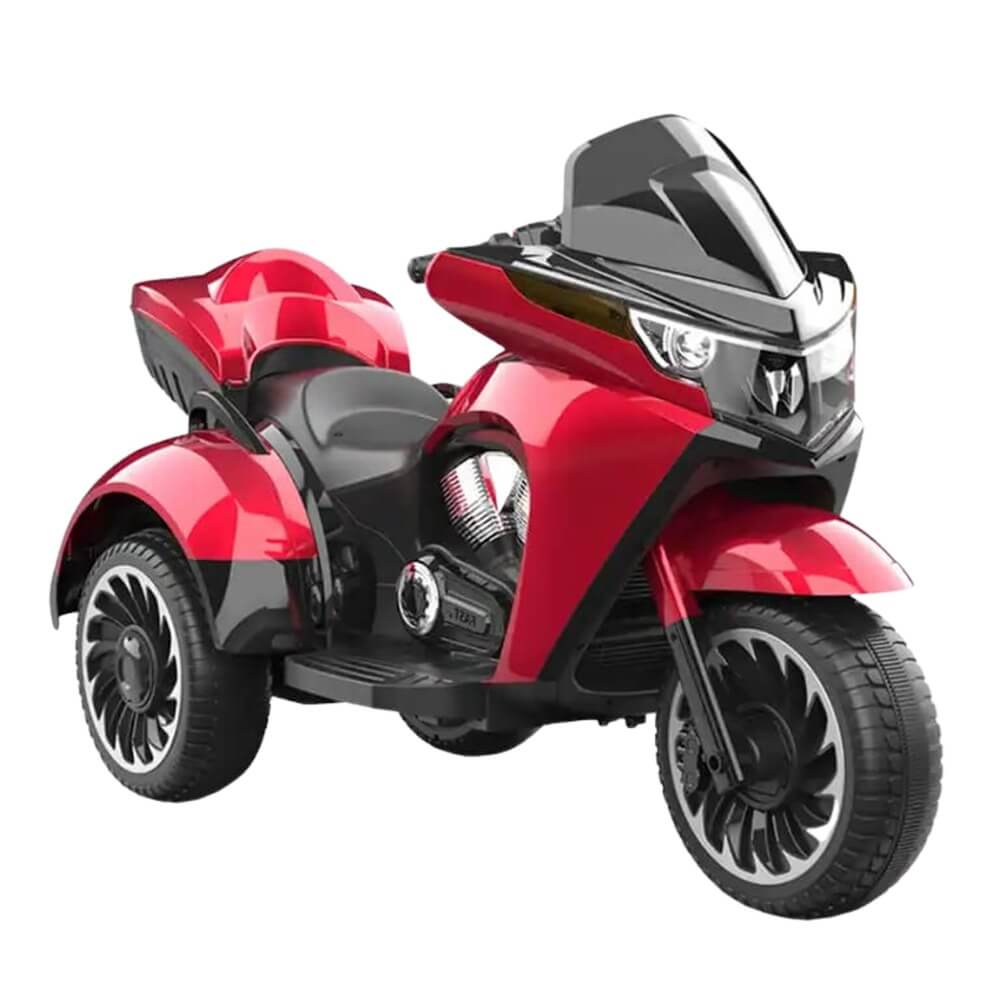 Megastar Ride on 12 v Blaster Kids Motorcycle trike -  RED