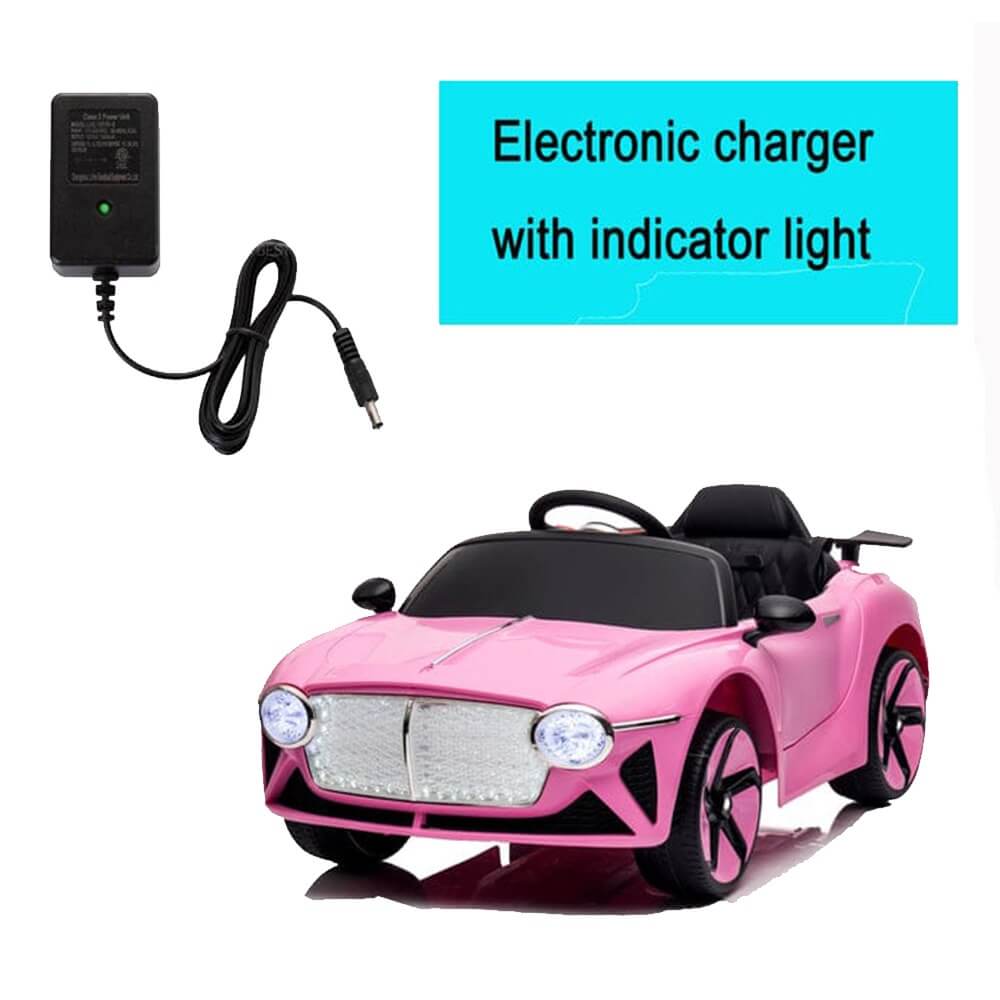 Megastar Ride on 12 v Bentley Style electric kids battery operated  Car-pink