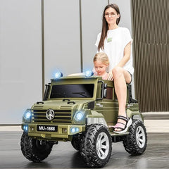 Kids Electric Ride-on SUV Class Mercedes style Jeep Green