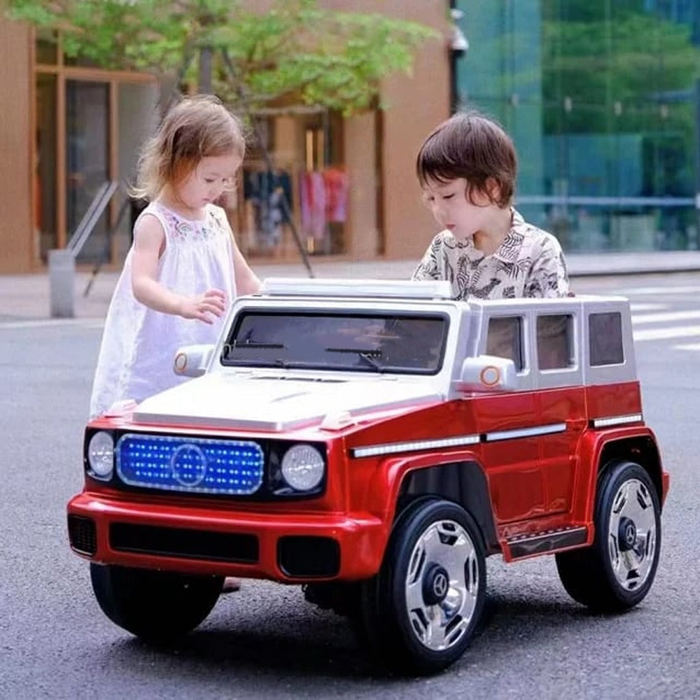 Megastar Kids Electric Ride-on Merc Style Jeep AMG With Rc Red 