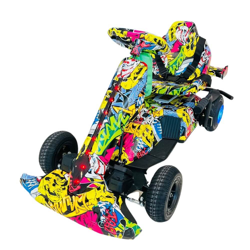Megawheels 36 v Funky Go Kart Glider car-Yellow