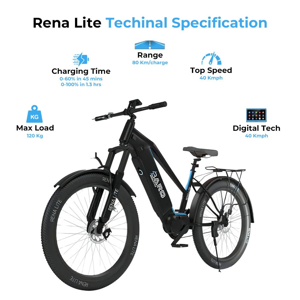 Rena Lite 26” Electric Bicycle 48 V High Range