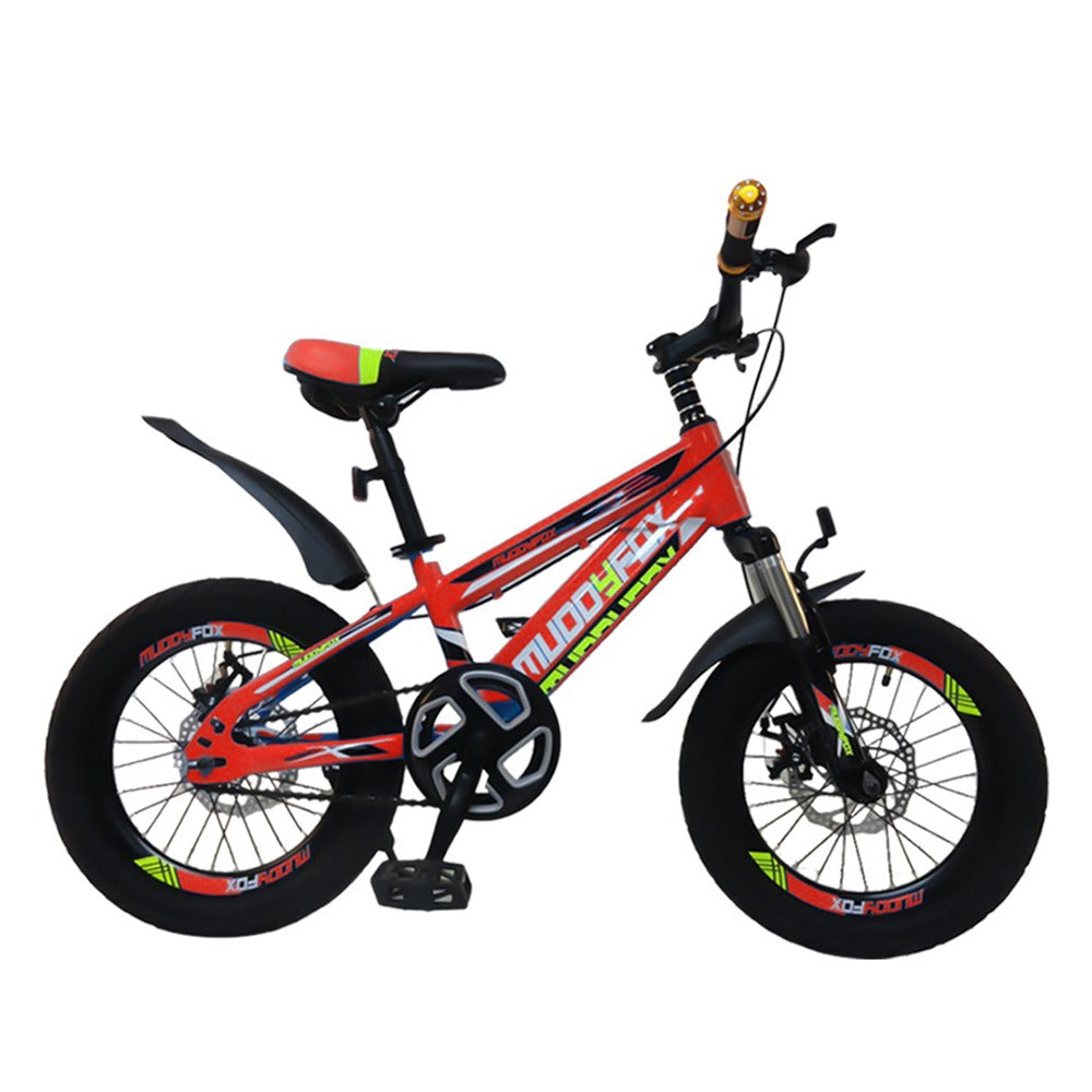 Megawheels Junior 16-Inch Muddy Fox Alloy Wheel Bike for Kids (Ages 5-8)-Red- Reverse Side