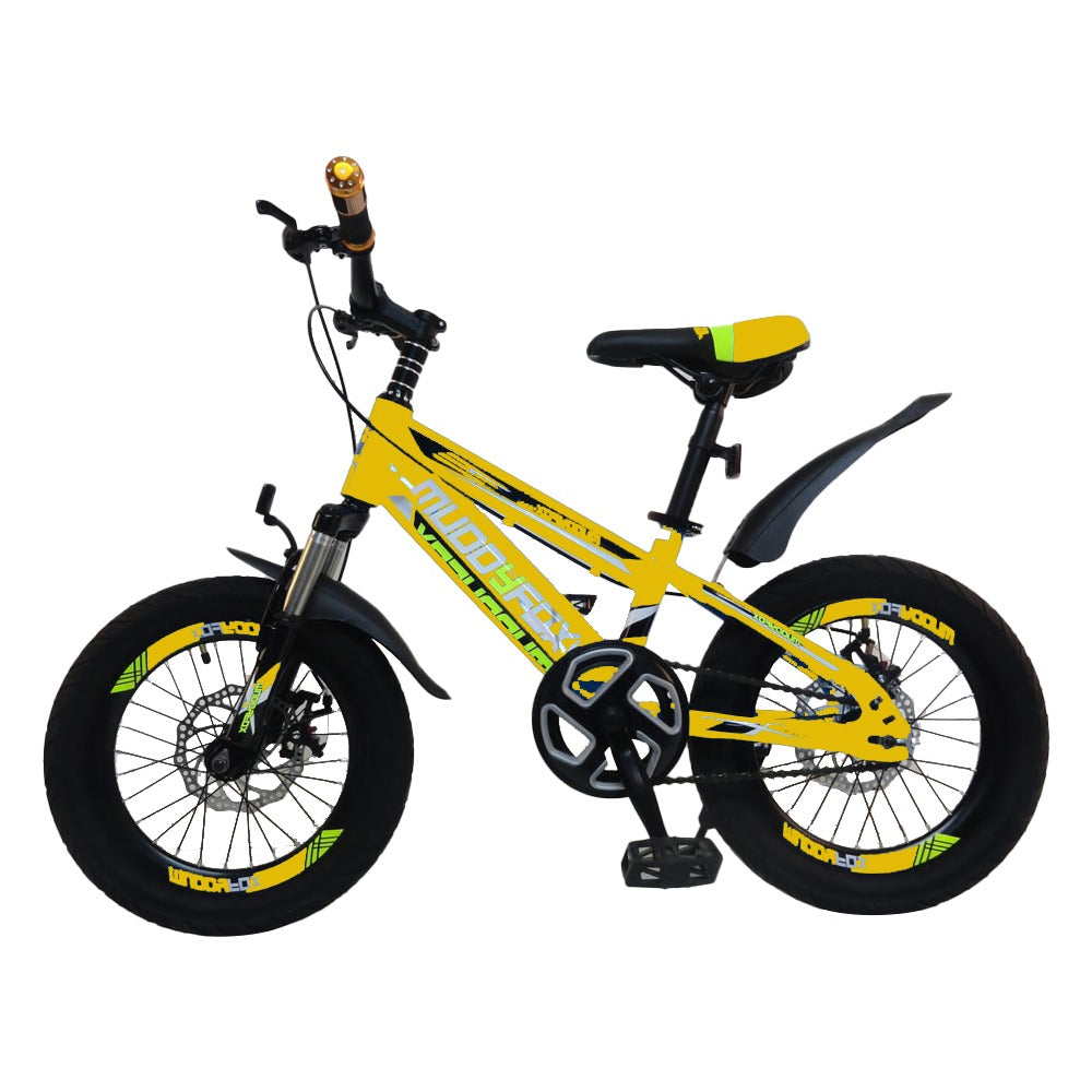 Megawheels Junior 16-Inch Muddy Fox Bike for Kids (Ages 5-8)-Yellow  -Reverse 