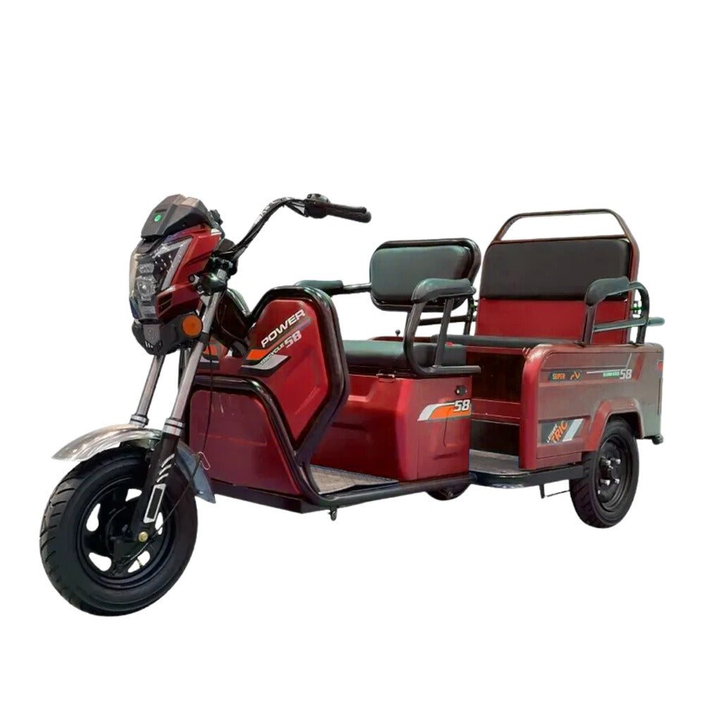 Megawheels Hybrid Electric Tricycle for Cargo or 3 Passengers 48 v