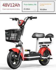 Megawheels Electric Grocery Delivery Bike With Pedal and Removable Battery