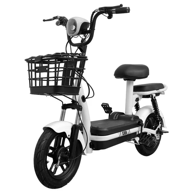 Megawheels Electric Grocery Delivery Bike With Pedal and Removable Battery