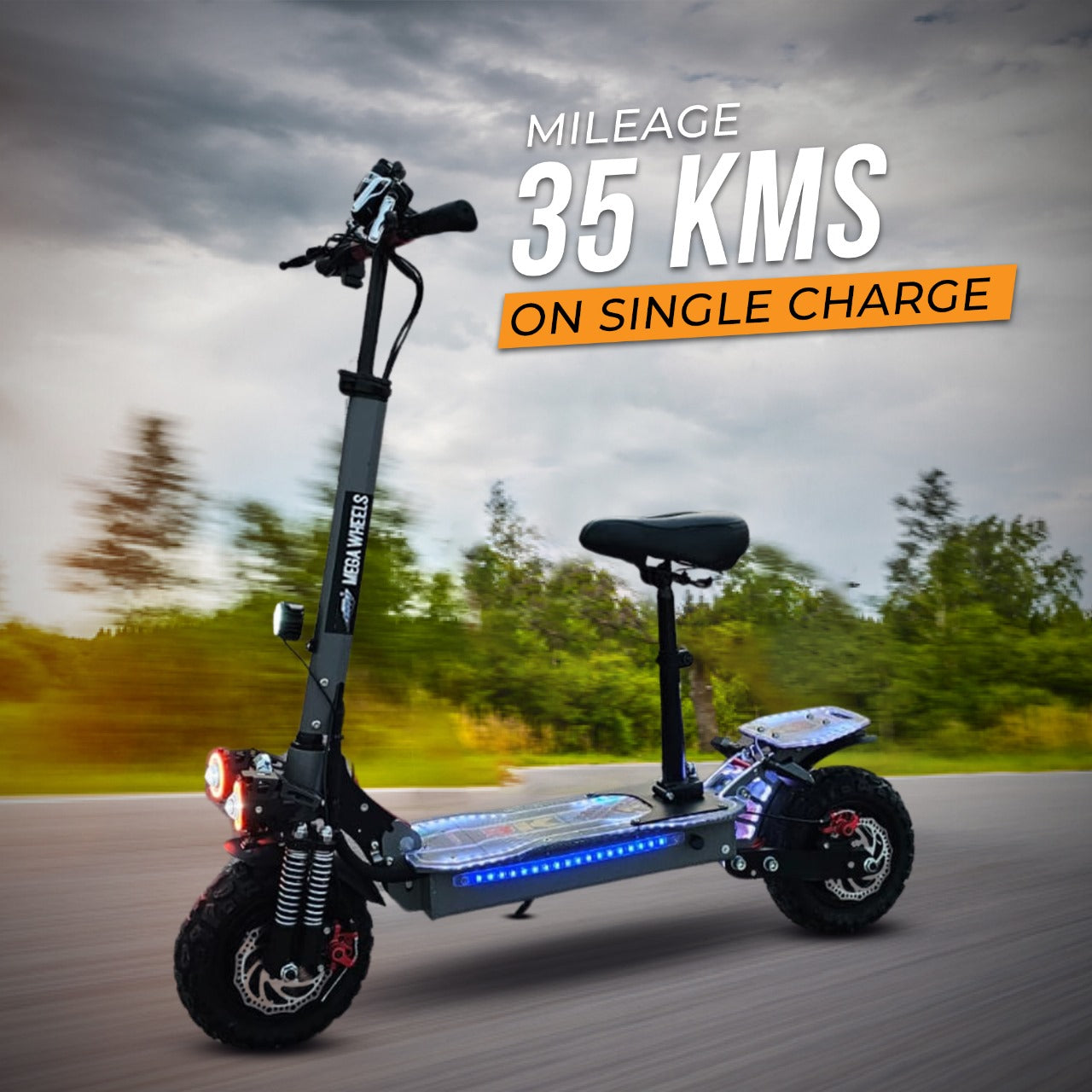 Megawheels Krash Electric dual motor Scooter 7200 watts