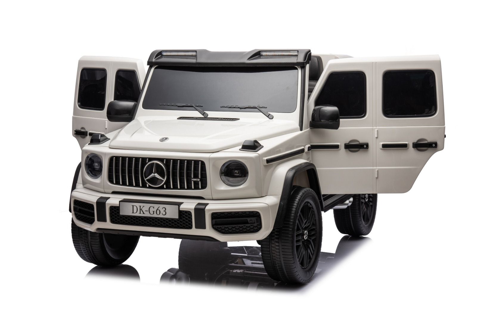 Megastar Kids Electric Rideon Mercedes Benz DK-G63 Mini Jeep 12 V-White