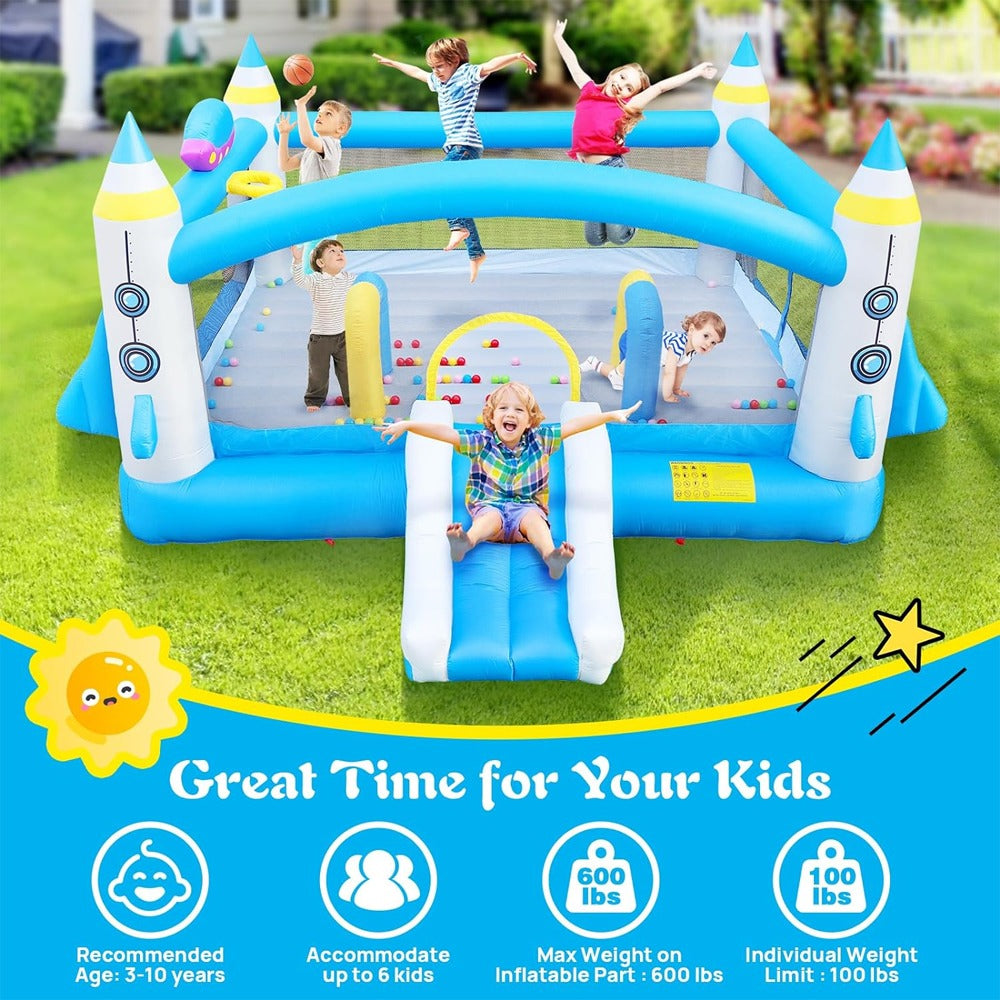 Megastar Big Jumpy Bounce House for Kids, Inflatable Slide Water Park, Outdoor Bouncy House With Blower