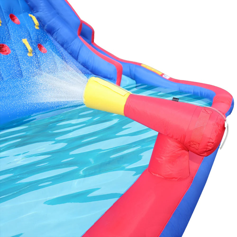 Megastar Inflatable Niagra Waterfall Park With Climbing Wall and Dual Slides- 3.89 X 3.39 X 2.4 M