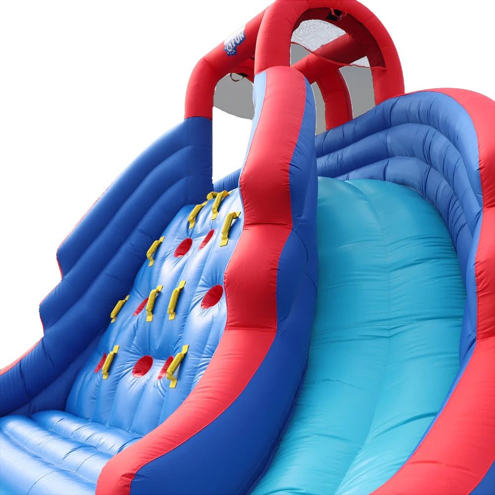 Megastar Inflatable Niagra Waterfall Park With Climbing Wall and Dual Slides- 3.89 X 3.39 X 2.4 M