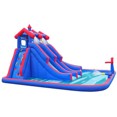 Megastar Inflatable Water Lagoon Park With Large Water Slides and Basket Ball Hoop -5.51 X 4.82 X 3.04 M