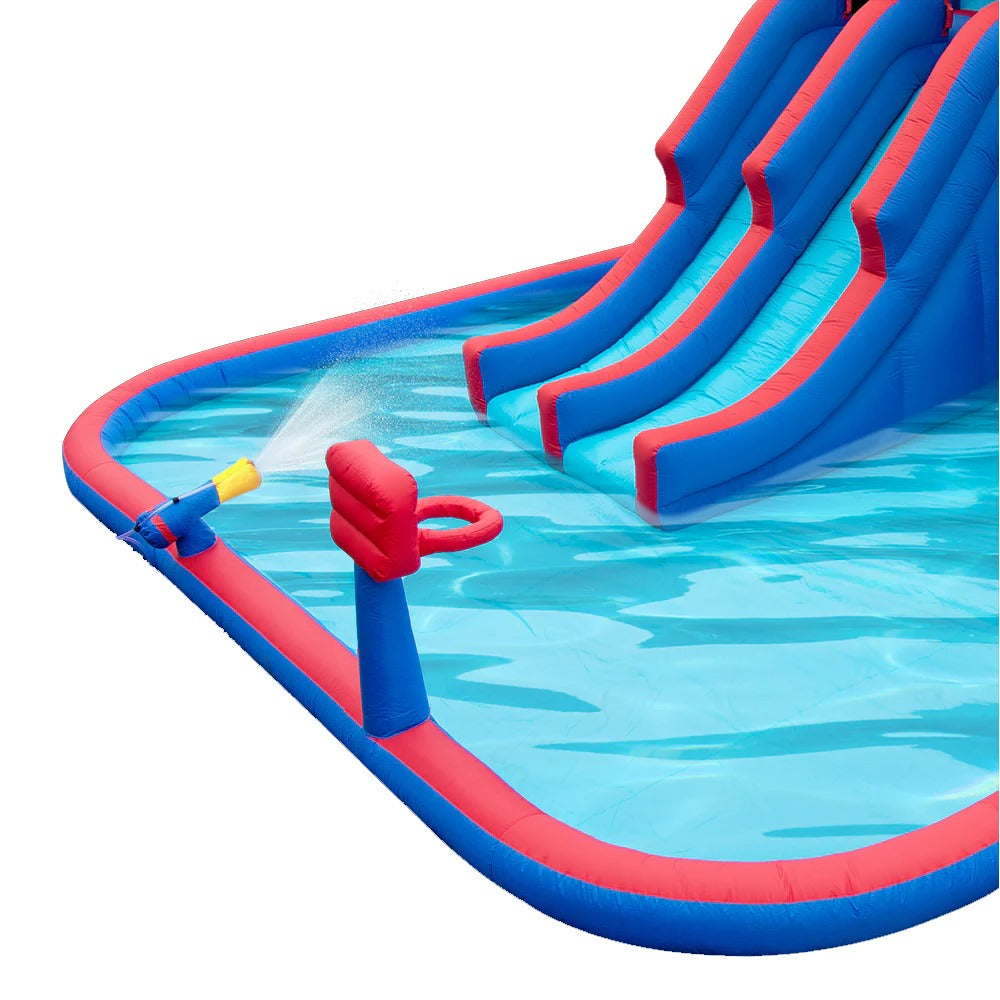 Megastar Inflatable Water Lagoon Park With Large Water Slides and Basket Ball Hoop -5.51 X 4.82 X 3.04 M