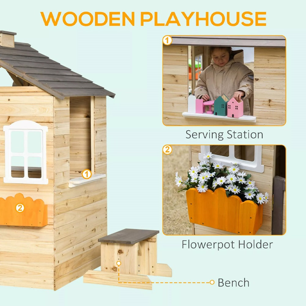 Megastar Children’s Woody Woodpecker Garden House With Planters -113 CM X 97 CM X 131CM