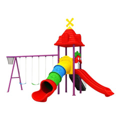 Megastar outdoor Multi-Play Swing and Slide play Set With Basketball Hoop