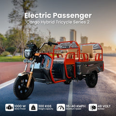 Megawheels Electric Passenger Cargo Hybrid Tricycle Series 2 at Rafplay UAE