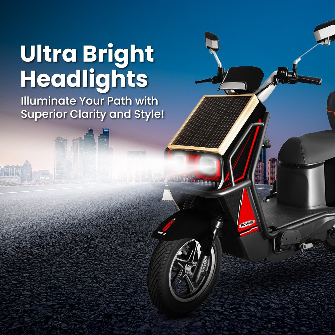 Megawheels SolarX Hybrid Electric 48v Motorbike Long Mileage 90- 100 kms