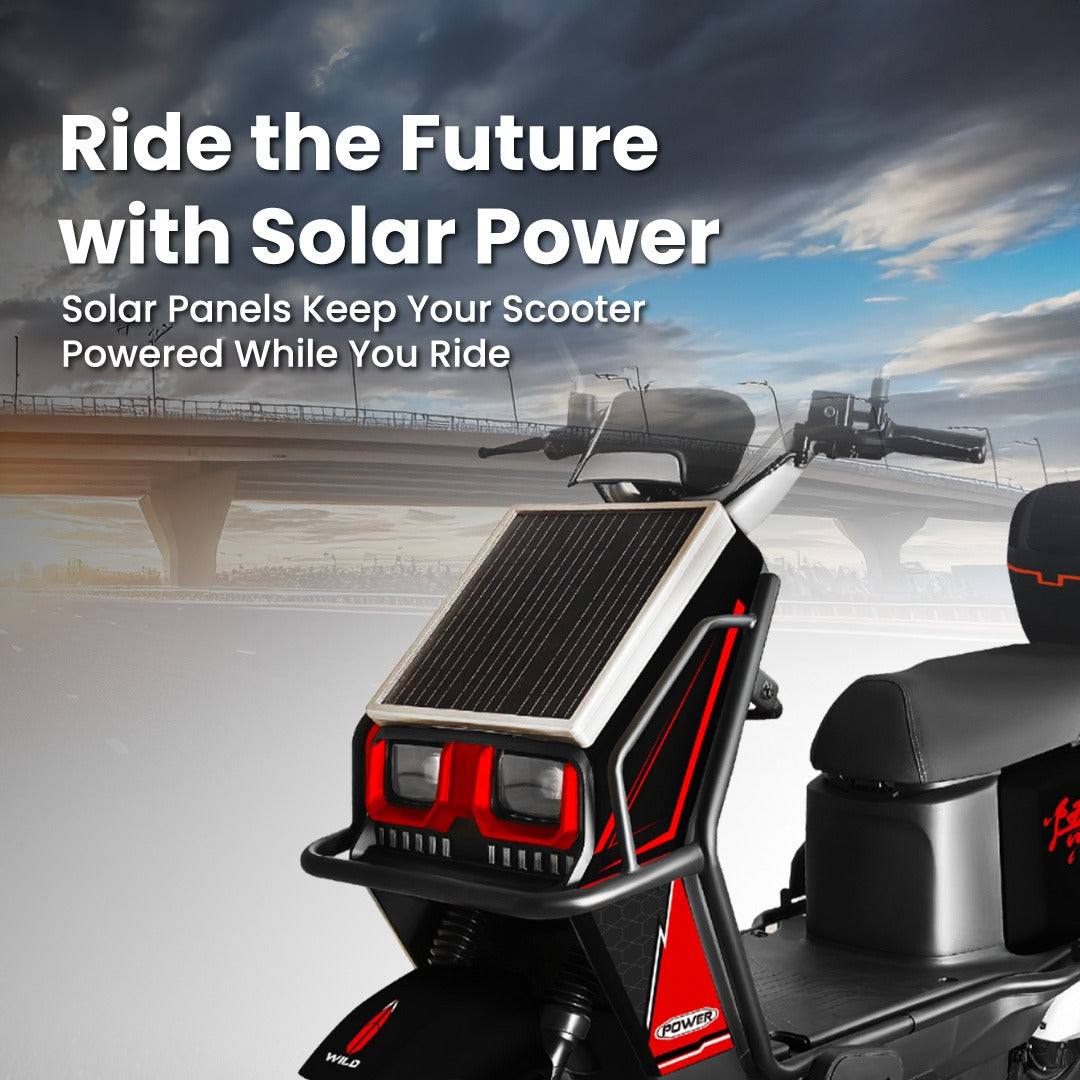 Megawheels SolarX Hybrid Electric 48v Motorbike Long Mileage 90- 100 kms