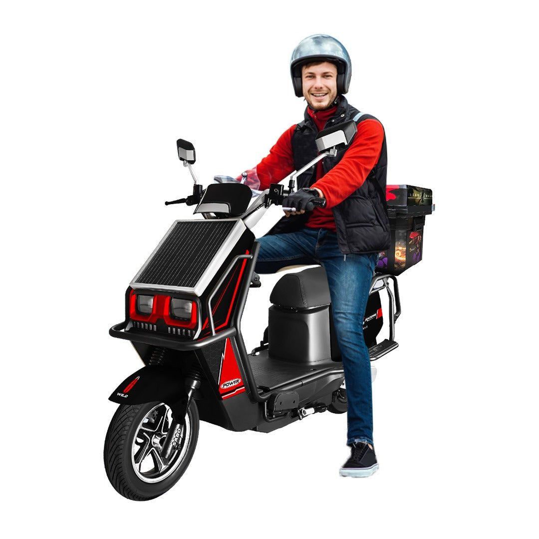 Megawheels SolarX Hybrid Electric 48v Motorbike Long Mileage 90- 100 kms