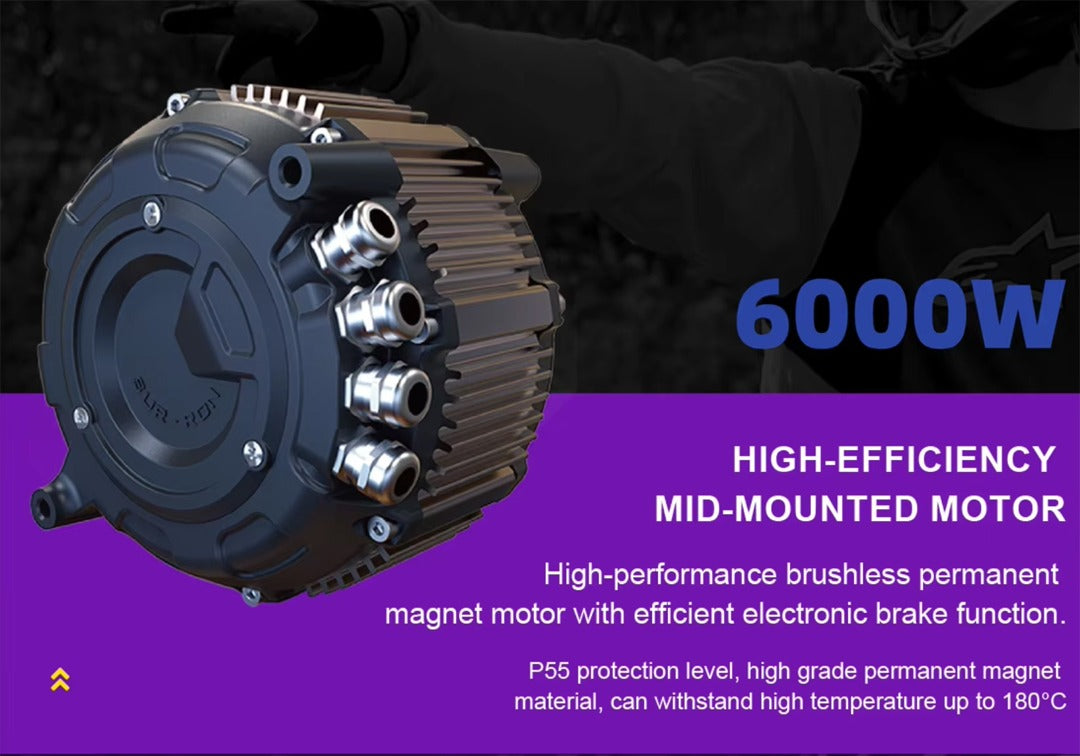 Megawheels Powerful 60V 4000W 40AH Racing Maintain Powerful Racing Mountain Dirt Electric Bike Motorcycles for Adults