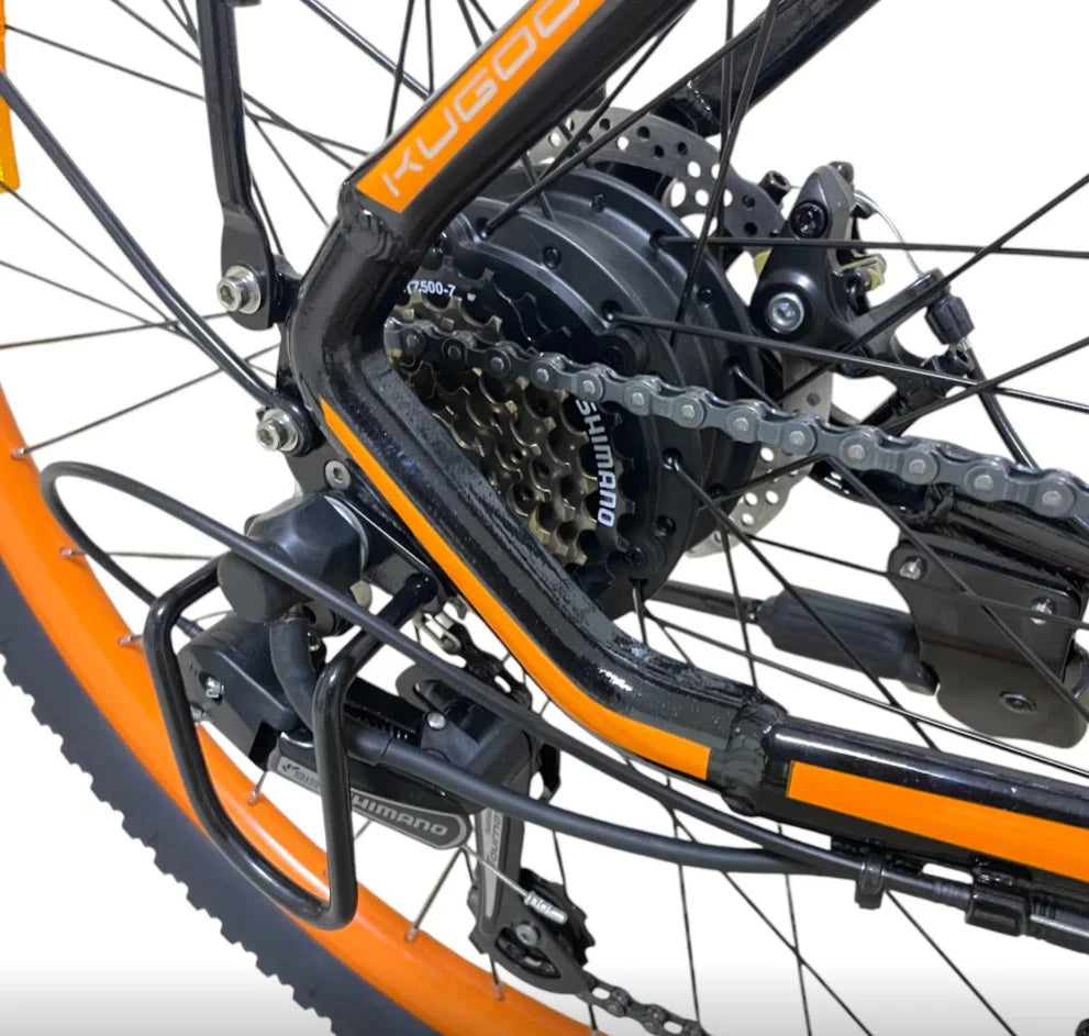 Kugoo V3 City Electric bike chain and gear system 