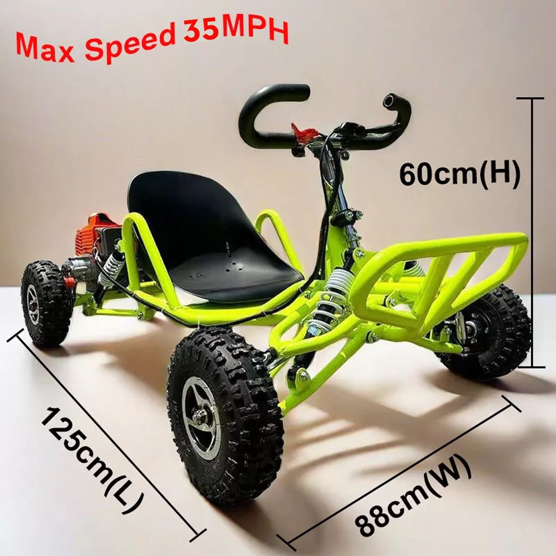 Megawheels Gas Go Kart Buggy 63 CC Fuel 2 Stroke Engine