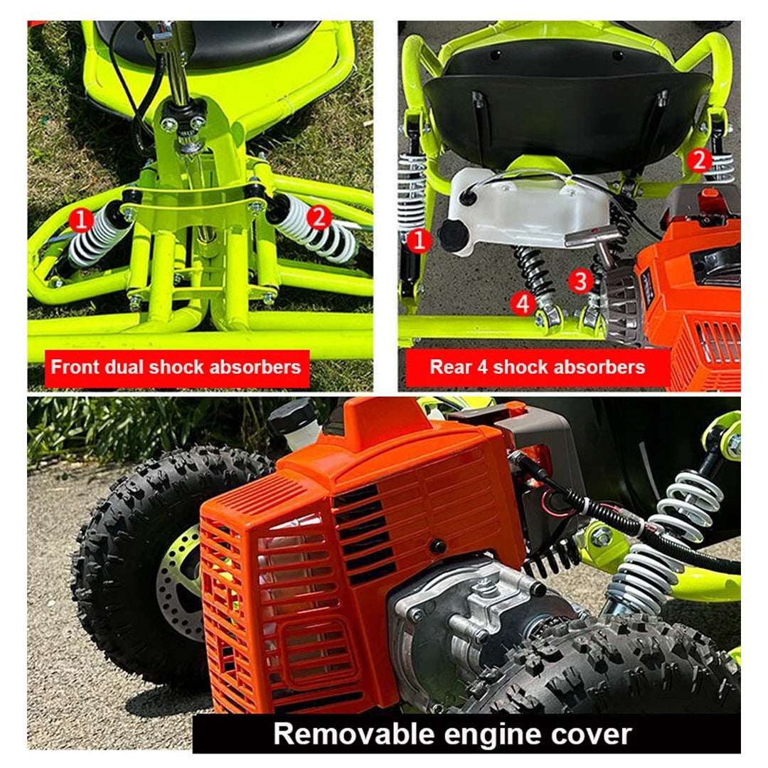 Megawheels Gas Go Kart Buggy 63 CC Fuel 2 Stroke Engine