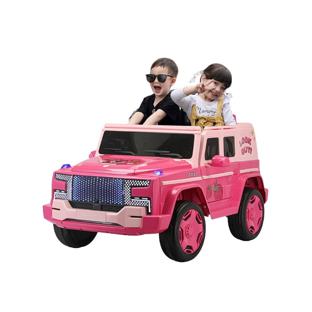 Megastar Licensed Electric Rideon Kids Spiderman & Lotso 12 V SUV Jeep With Rc