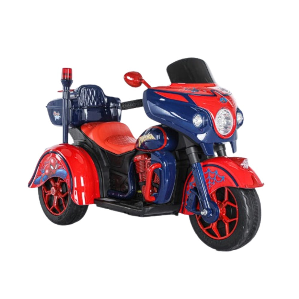 Kids Spider Man Electric Motorcycle MM TOYS Stunt Spin Spiderman