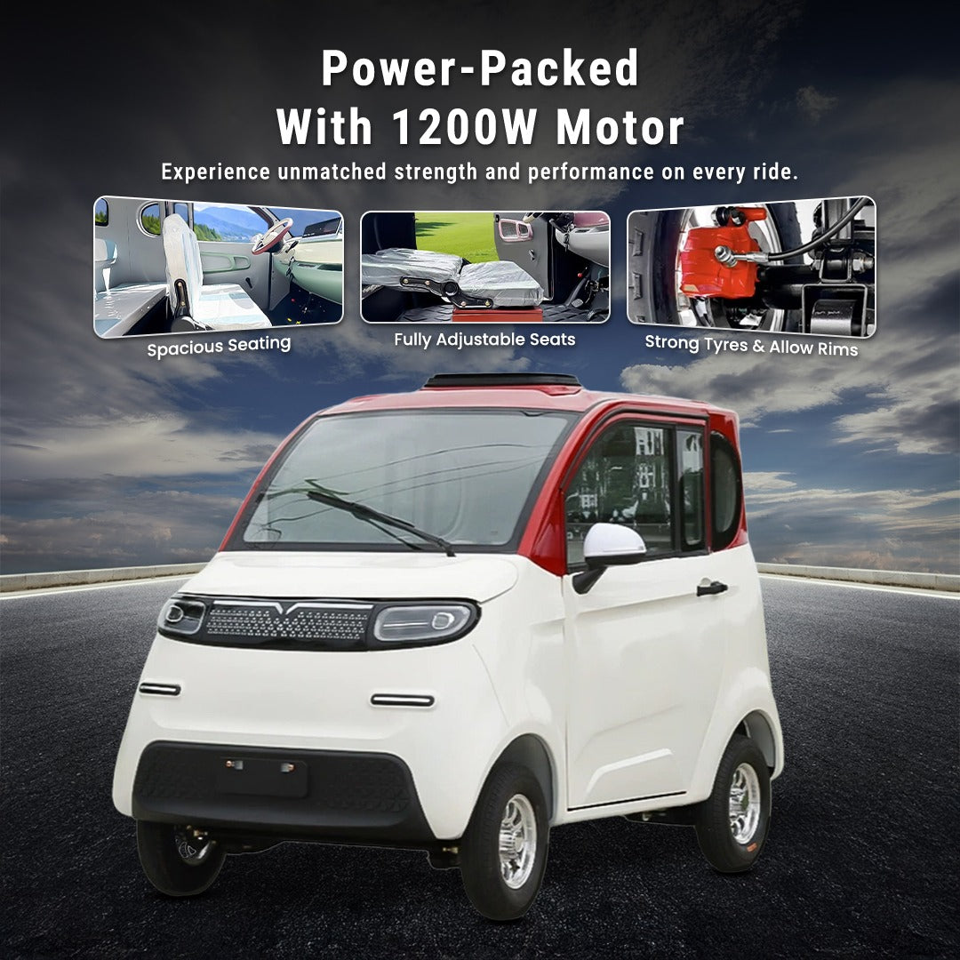 Small electric vehicle with features