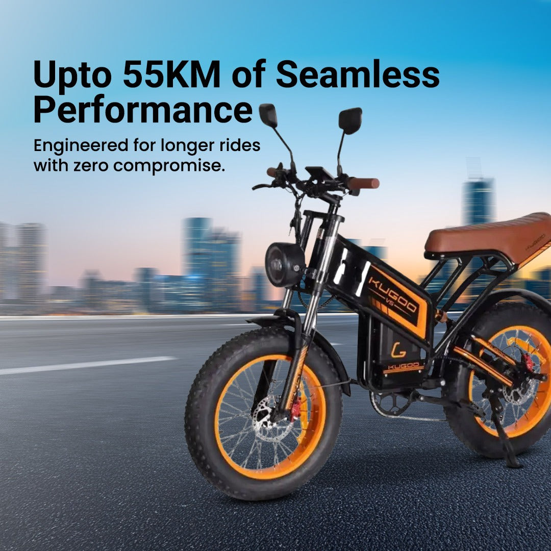 Kugoo V5 Electric Bike 48V 20Ah Removable Lithium Battery, Fast Electric Bike with 1 year warranty
