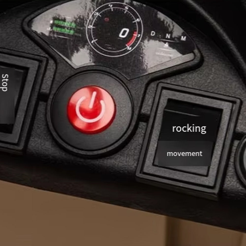 Control panel with rocking movement