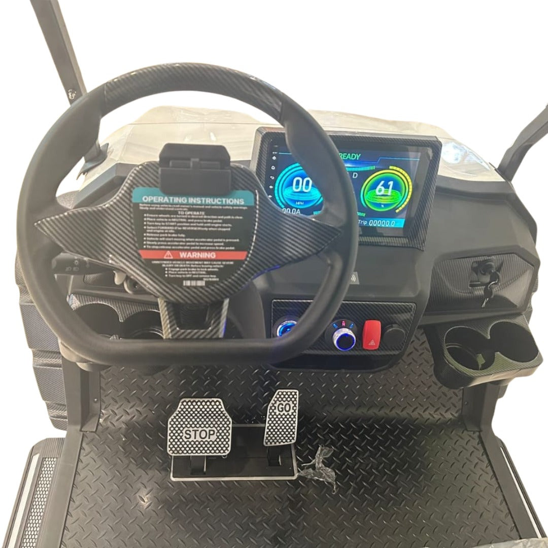 Steering wheel and dashboard Megawheel VLR Golf Cart
