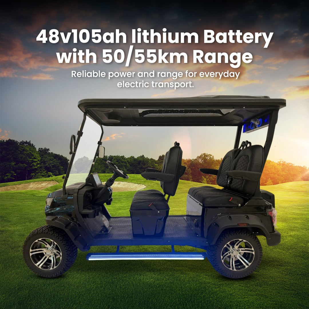 Megawheel Titan Lifted Lithium Battery Golf Cart